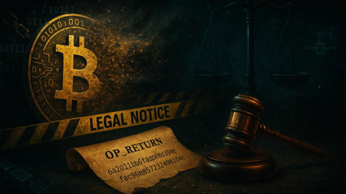 Weirdest Bitcoin Heist Yet? OP_RETURN Targets Dormant Wallets Bitcoin news