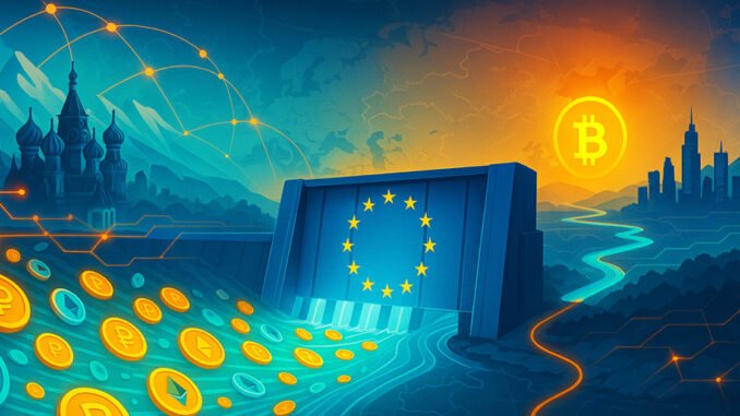 Will EU sanctions choke ruble stablecoin routes into Bitcoin?