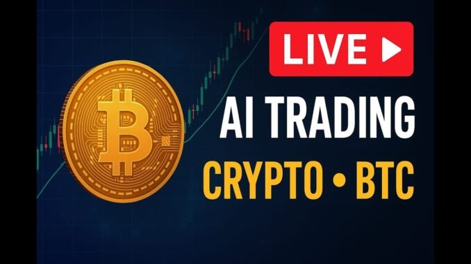 live crypto trading ETH,BTC, live AI trading