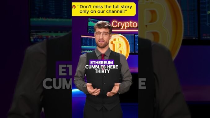 #shorts Bitcoin Crashes Again! What’s Behind the 7-Day Crypto Meltdown?