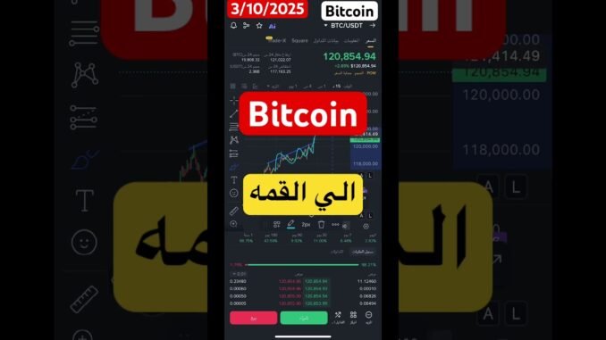 البيتكوين الي القمه التاريخيه ! العملات الرقميه صعود جماعي #bitcoin