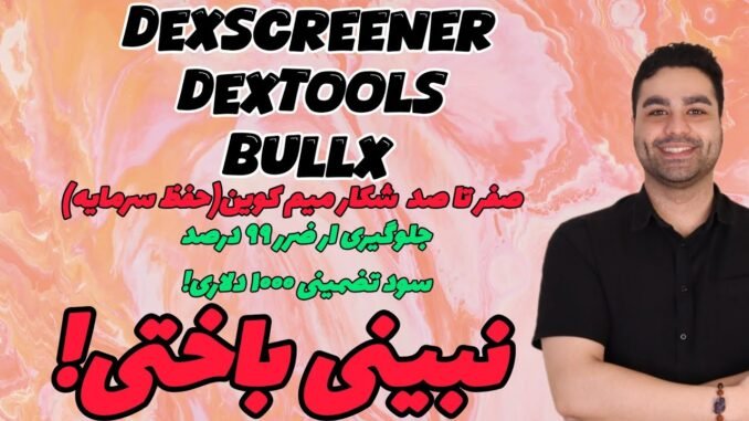 شکار  میم کوین  و دوری از ضرر | شکار میم کوین درست dexscreener dextools bullx | dexscreener dextools
