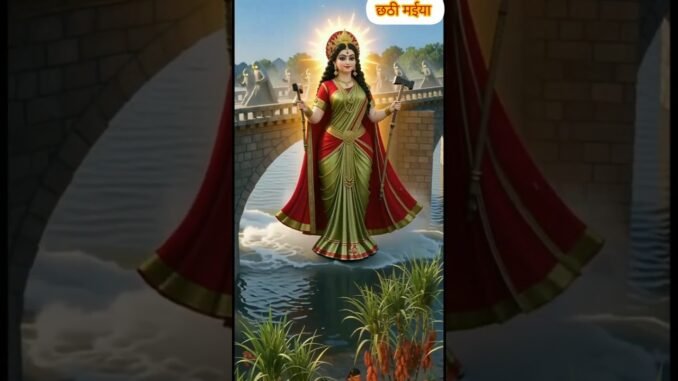 छठ घाट पर अचानक छठी मईया प्रगट हुए #chatgpt #chathpuja #chatimaiya #chatgpt