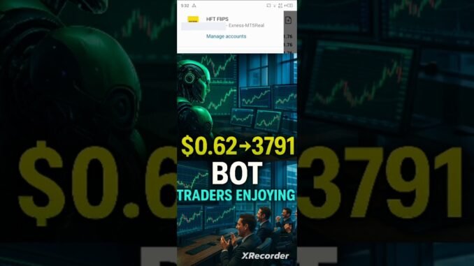 $0.62 To $3,791 LIVE  AI HFT Forex Bot  Auto Trading MT5 #AITradingBot #ForexBot #CryptoTradingBot