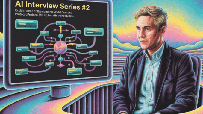 AI Interview Series #2: Explain Some of the Common Model Context Protocol (MCP) Security Vulnerabilities
