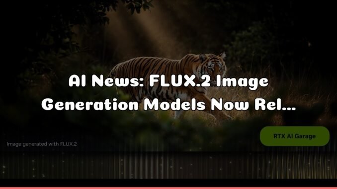 AI News: FLUX.2 Image Generation Models Now Released, Optimized for NVIDIA RTX GPUs — Explained in 6