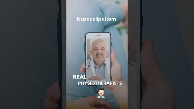 An AI-powered app guides back-pain