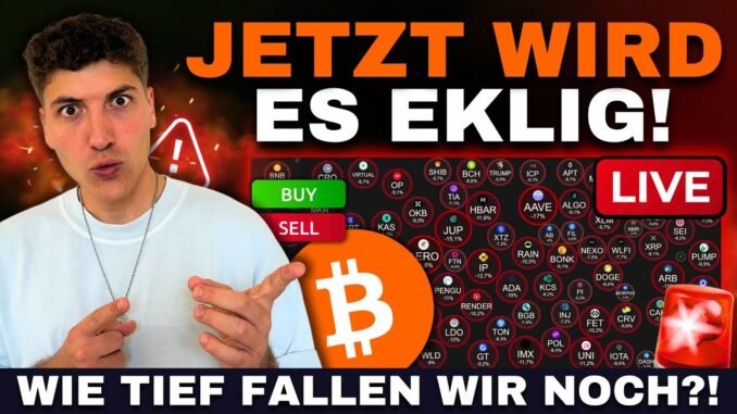 🔴 Bitcoin & Crypto Live Trading: US Börsenstart - Geht der Abverkauf weiter?! 🚨