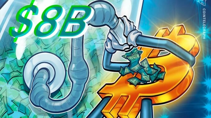 Bitcoin 'Money Vessel' Amasses $8B, Recovery Lacks ETF Inflows