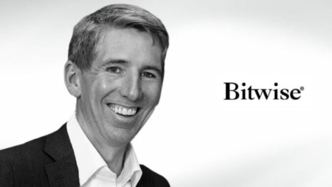 Bitwise CIO predicts surge in crypto ETFs with index-based focus