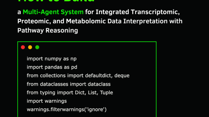 Build a Multi-Agent System for Integrated Transcriptomic, Proteomic, and Metabolomic Data Interpretation with Pathway Reasoning