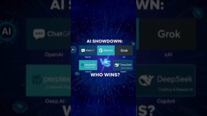 "ChatGPT vs Gemini vs Perplexity vs Grok vs DeepSeek – The AI Showdown 2025⚡🤖”#AI #ChatGPT#GeminiAI