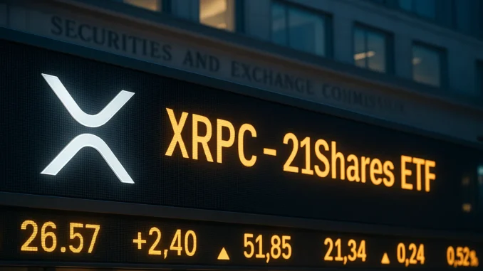 Countdown begins for XRP spot ETF as 21Shares files amended Countdown begins for XRP spot ETF as 21Shares files amended prospectus
