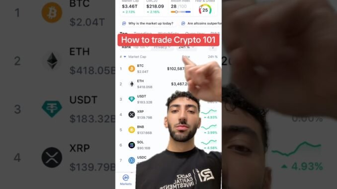 Crypto guide step by step! #crypto #altcoins #xrp #fyp #foryou #memecoin #money #investing #forex