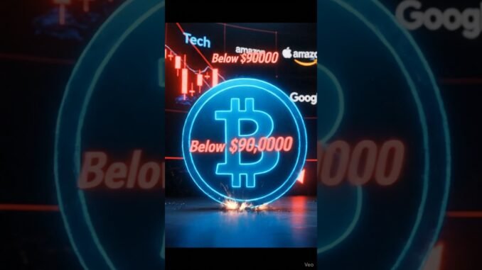 Dow Crashes 300 Points • Tech Stocks Sink • Bitcoin Breaks Below $90k #usa #stock #bitcoin #trends
