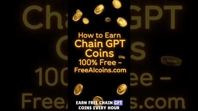 Earn ChainGPT Coins 100% Free | FreeAIcoins.com | No Investment Needed | Crypto | Short | AI Coins |