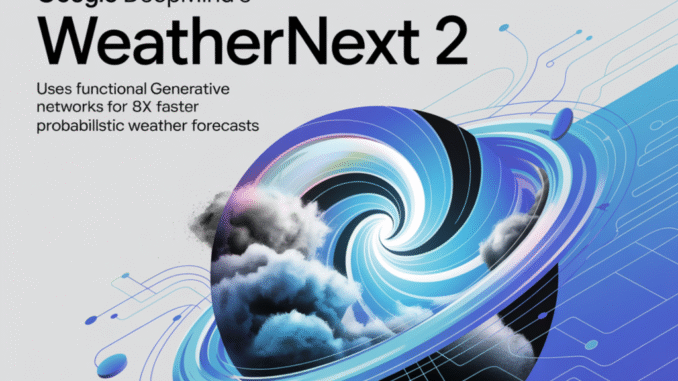 Google DeepMind’s WeatherNext 2 Uses Functional Generative Networks For 8x Google DeepMind’s WeatherNext 2 Uses Functional Generative Networks For 8x Faster Probabilistic Weather Forecasts