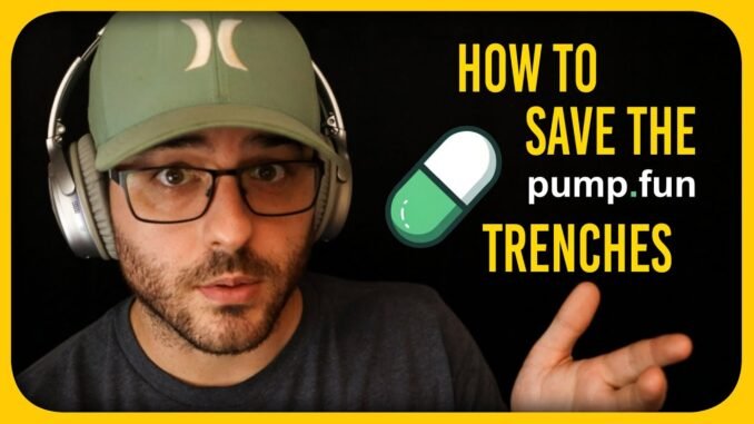 HOW TO SAVE THE PUMPFUN TRENCHES! #memecoins  #solana