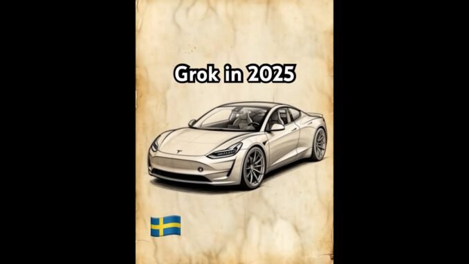 History of Tesla. AI joke (🇸🇪) [2025] #shorts #Grok