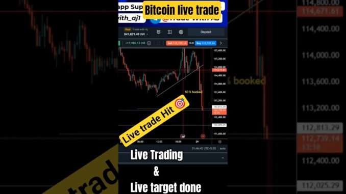 Live trade in live stream bitcoin #shorts #shortsfeed #ytshorts #crypto #bitcoin #forex #trading