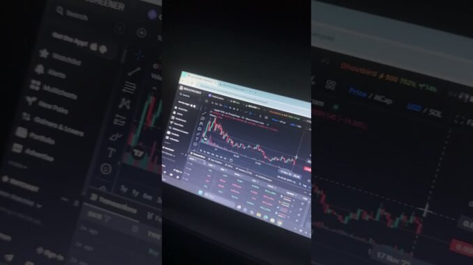 Live trading on dexscreener #memecoin