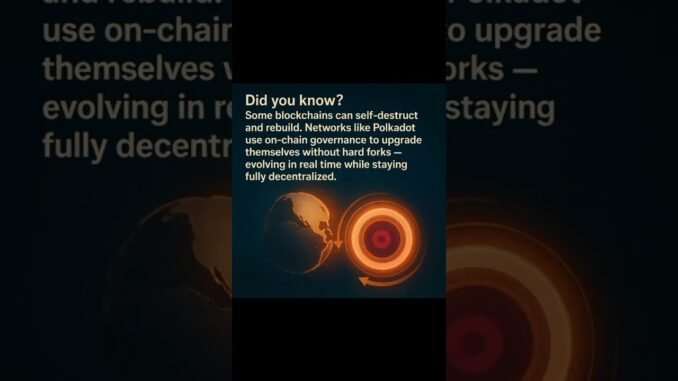 Polkadot On-Chain Governance: Blockchains That Upgrade Themselves