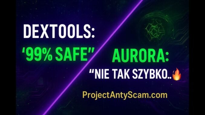 ProjectAntyScam – nikt nie pytał, wszyscy potrzebowali 🛡️DexTools 99%, DexScreener 100%, a to SCAM?!