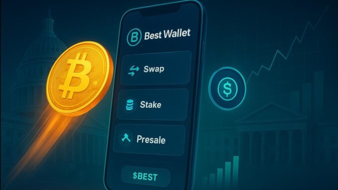 US government’s $104B monthly interest expenses fuel Bitcoin & $Best’s $17.6M presale.