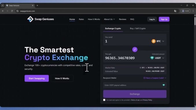 💎 SwapGeniuses Explained — Fast, Easy & Secure Crypto Swaps for Total Beginners!