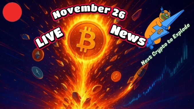 Next Crypto to Explode Live News Today: Timely Insights for Chart Sniffers (November 26)