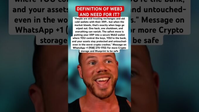WHAT’S WEB3 WALLET? #xrp #crypto #cryptonews #investing #web3 #financialfreedom