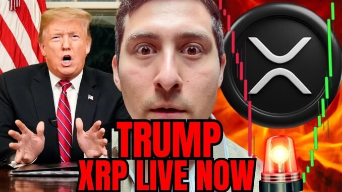 XRP TRUMP SIGNING LIVE!🔴CRYPTO CRASH?!
