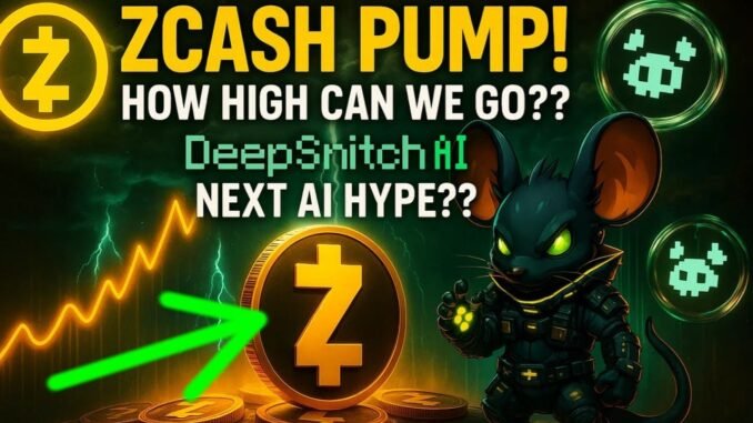 ZCash Price Prediction Q4 2025!! Deepsnitch AI For New AI Crypto Trend