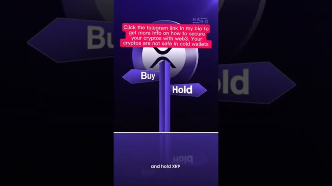 hold and secure your cryptos in a decentralized wallet connected to web3 #ripple #crypto #xrp