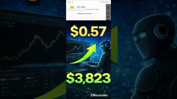 $0.57 to  $3823 in ONE HOUR using my HFT AI trading bot