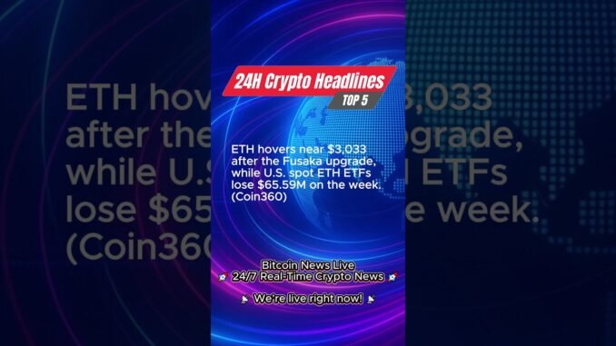 60-Second Crypto Headlines: What’s Moving the Market!  #bitcoin #btc #crypto #cryptonews