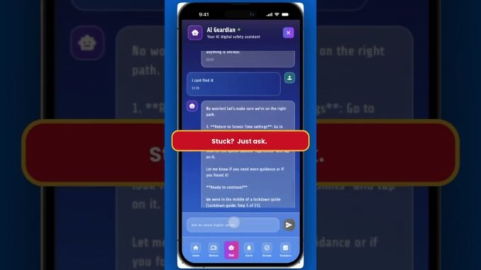 AI-Guided Device Lockdown — Step-by-Step Child Protection