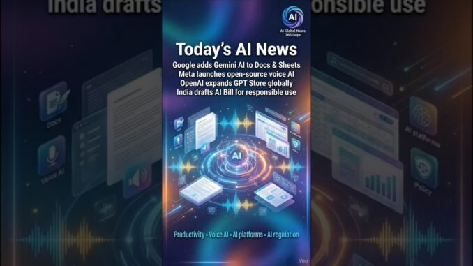 AI News: Gemini in Docs, Meta voice AI, GPT Store expansion, India AI Bill #AI #aitoday#ainews#viral