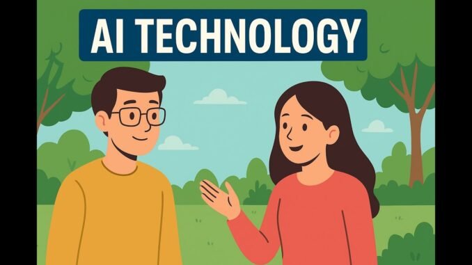 AI TECHNOLOGY CONVERSATION | ENGLISH LEARNING FOR BEGINNERS | AI MODERN WORLD.