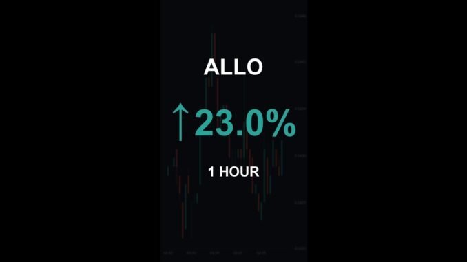 ALLO is up 23.0% in 1 hour!⚡December 09, 2025 | #allo #coins #altcoins #crypto #cryptonews #shorts