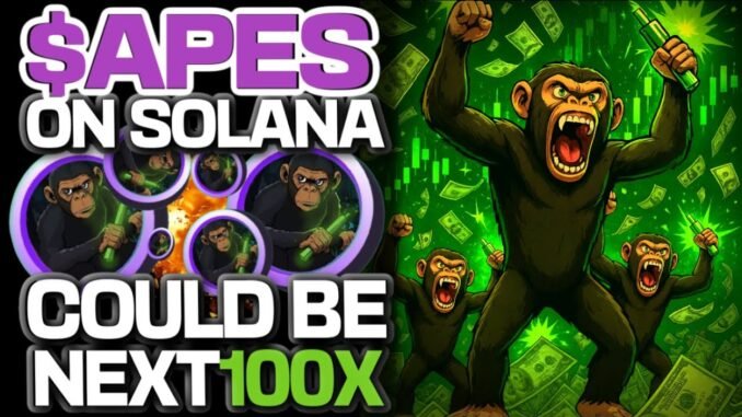 $APES ON SOLANA COULD BE THE NEXT 100X??? APES TOGETHER STRONGER!