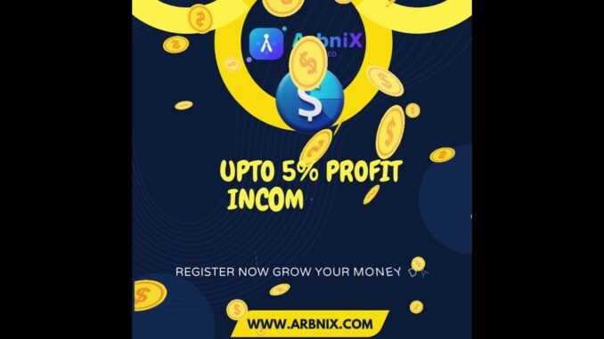 ArbniX Earn Passive Income with AI Crypto Trading & 10-Level Referral Rewards Up To 5% Daily Profit