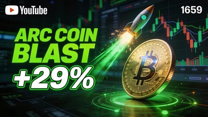 Arc coin 🪙 blast raise 29% in crypto Market in 24 hour #Arc #crypto Arc technical analysis