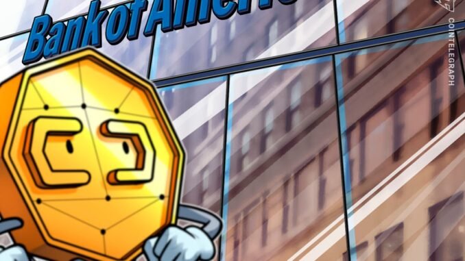 Bank Of America Endorses 1–4% Bitcoin Allocation