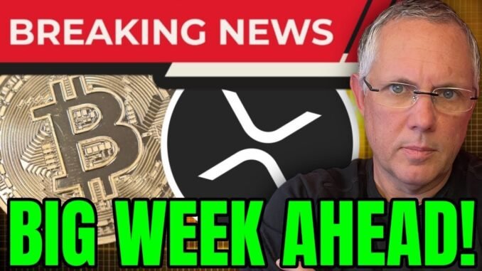 Big Week For Crypto! Volatile Week Ahead! Be Prepared! Breaking Crypto News!
