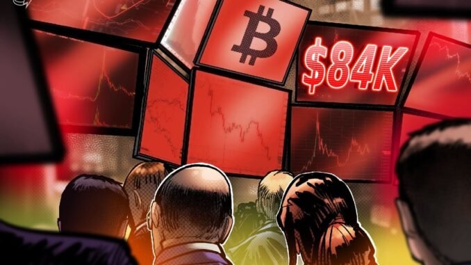 Bitcoin Drop To $84K Due To Crumbling Global Macro Conditions