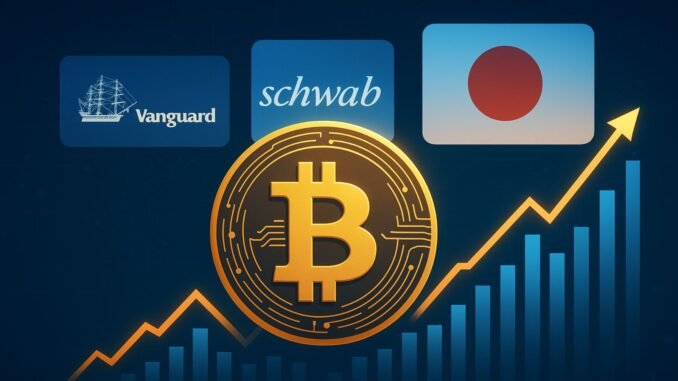 Bitcoin Enters New Adoption Phase: Vanguard, Schwab, and Japan Fuel Bitcoin Enters New Adoption Phase: Vanguard, Schwab, and Japan Fuel BTC Recovery