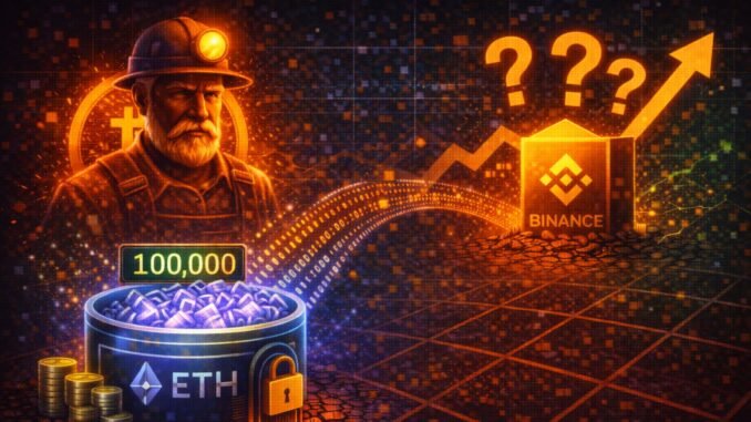 Bitcoin OG Moves 100,000 Ethereum To Binance, Raising Questions On Bitcoin OG Moves 100,000 Ethereum To Binance, Raising Questions On Positioning