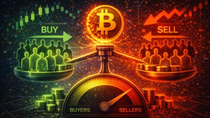 Bitcoin Short-Term Holder Activity Shows Balanced Buy–Sell Dynamics