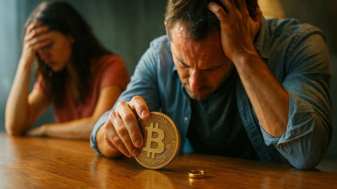 Bitcoin is now the ultimate "divorce loophole" because courts physically cannot seize the keys